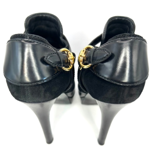 Gucci Black Patent Leather Ankle Booties | 38.5 - Picture 12 of 13